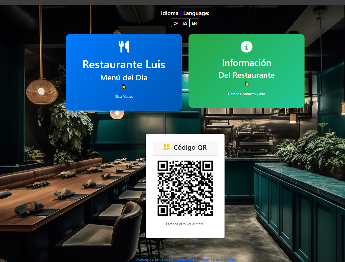 CHEF MENU Demo